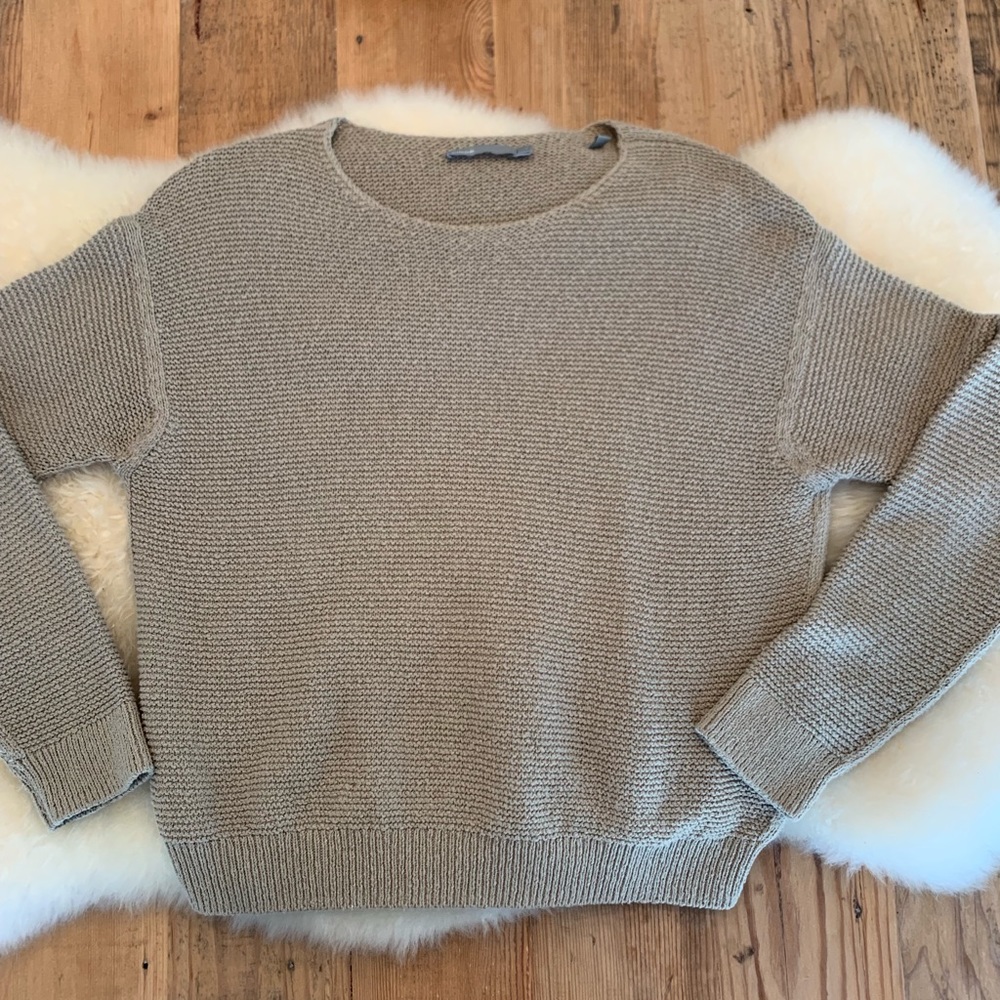 Vince Textured Beige Sweater